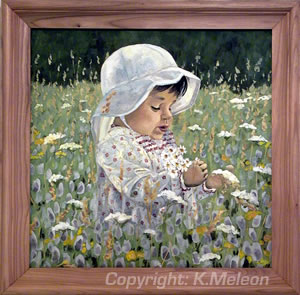 Kinderportrait in der Wiese