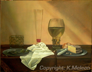 Stilleben mit Glas